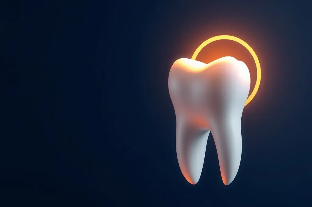 Dentist evaluating an infected tooth for possible same-day extraction