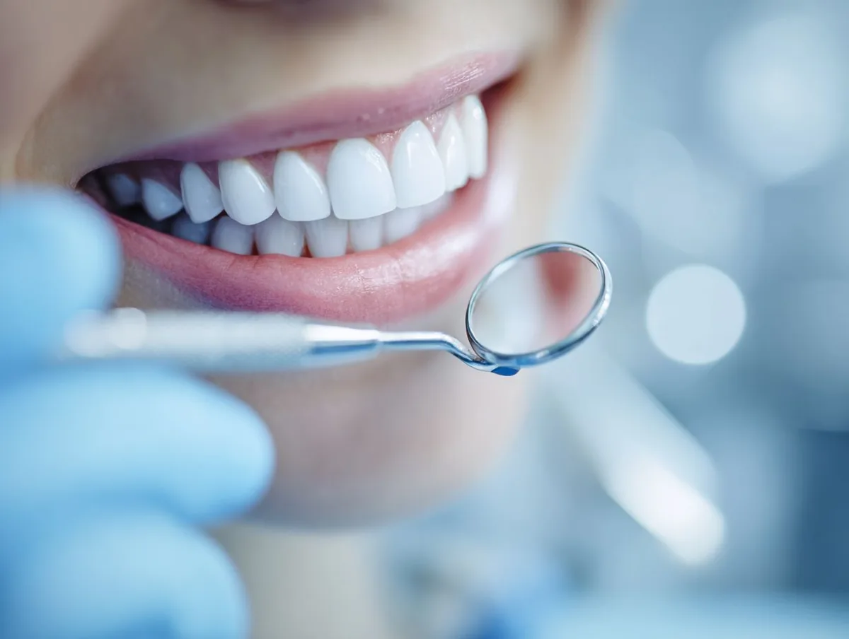 Patient receiving professional dental cleaning at Cannady Dental