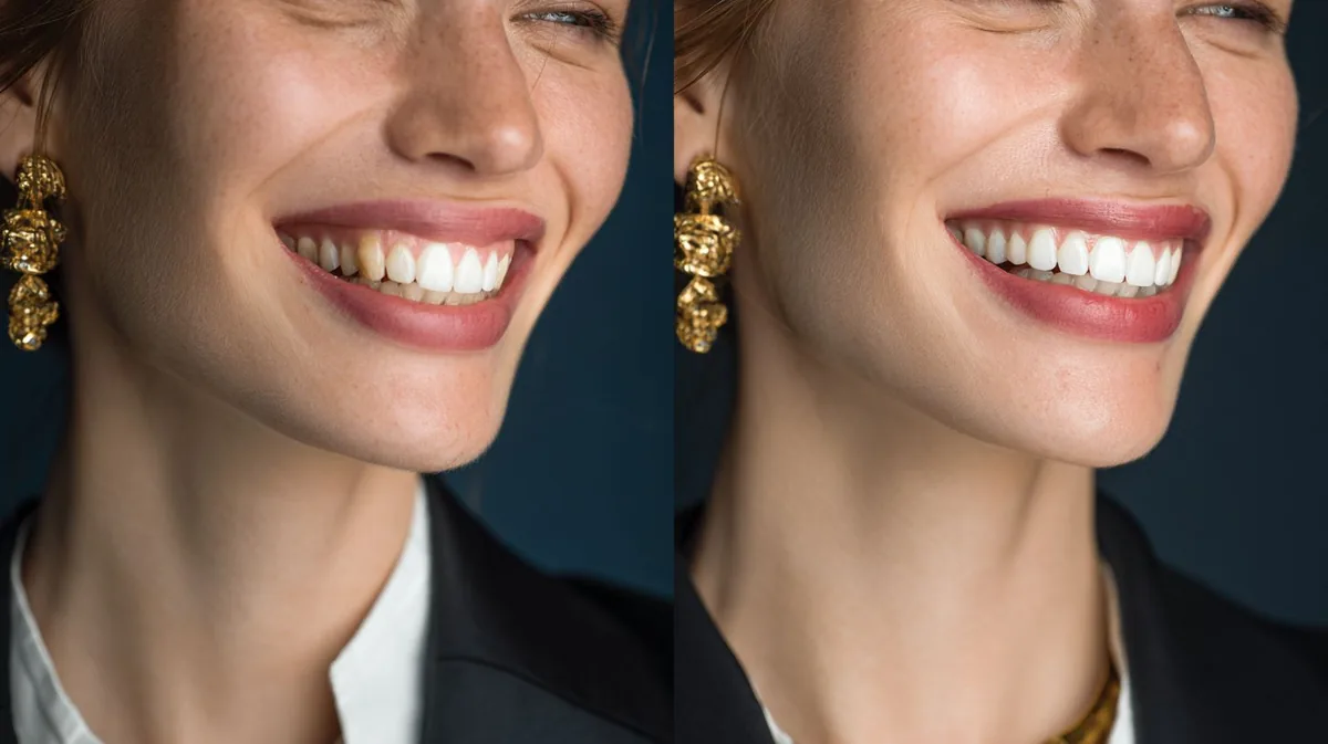 Beautiful smile transformation through cosmetic dentistry