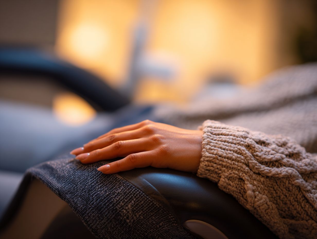 Relaxed patient receiving comfortable sedation dentistry care